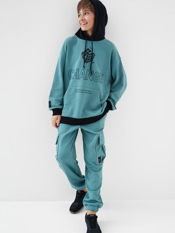 PLAYTODAY Брюки 587450 12611063 черный,серый