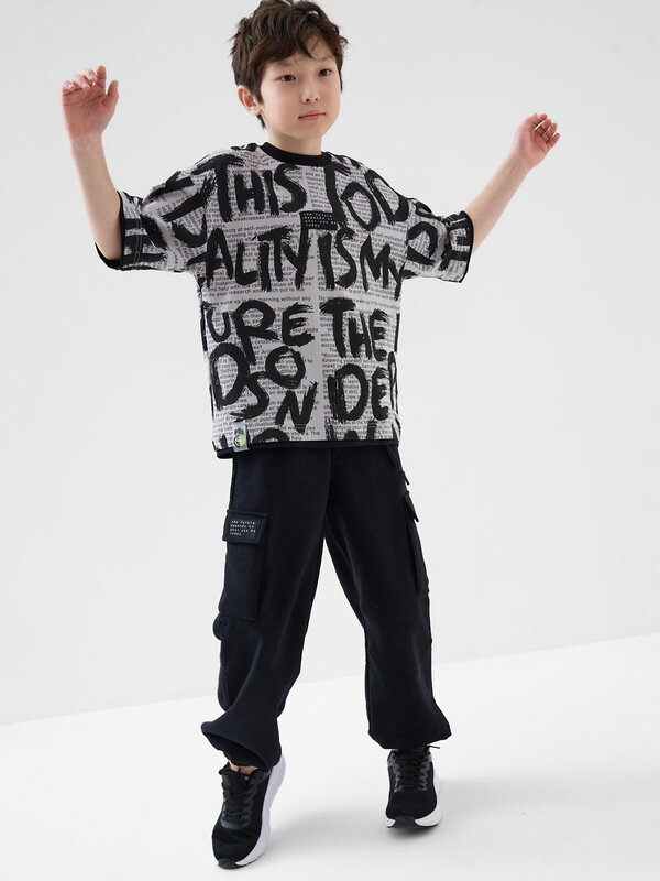 PLAYTODAY Фуфайка 587481 12611258 черный,серый,светло-серый