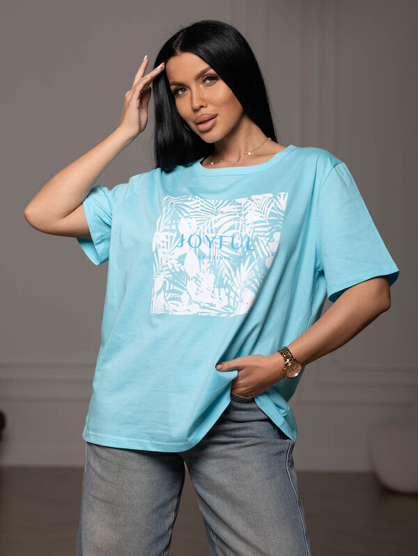 Текс-плюс Футболка 587521 00-00247328 Бирюзовый