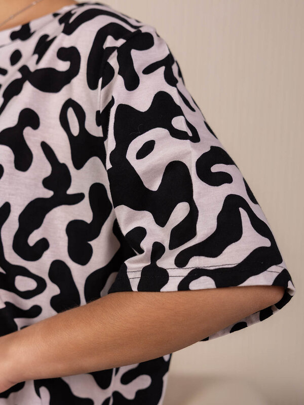 Текс-плюс Футболка 587530 00-00246652 Бежевый,черный