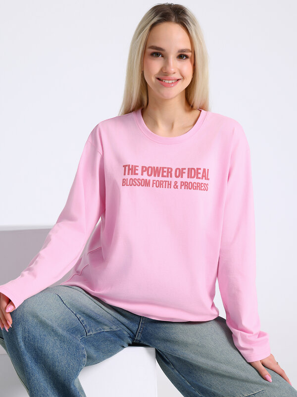 Апрель Лонгслив 587576 1ЖДЛД5036001 светло-розовый