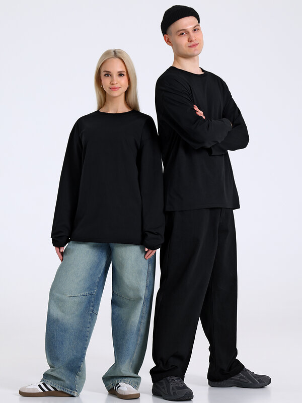 Апрель Лонгслив 587577 1МДЛД5171006 черный