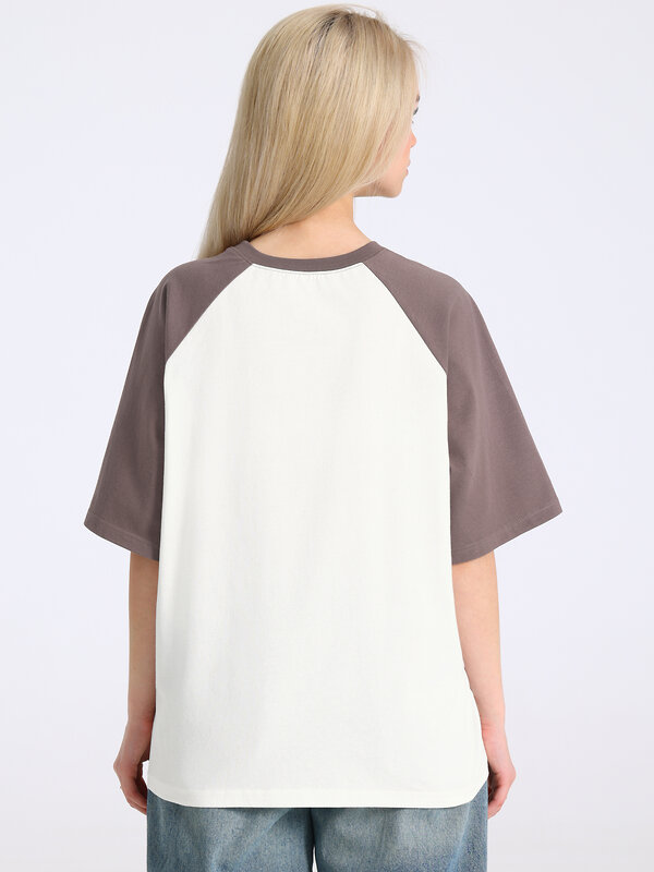 Апрель Футболка 587580 1ЖДФК5037001 сливки+светло-коричневый