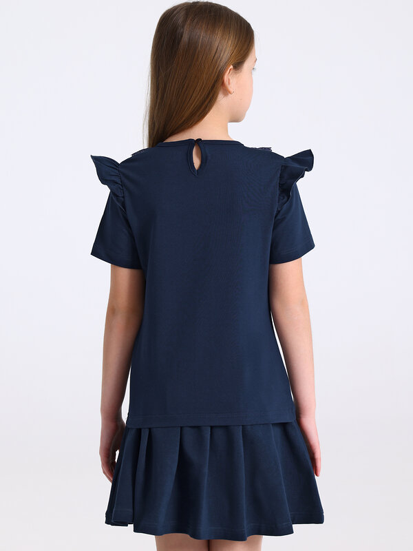 Апрель Блузка 587584 1ДДБК5076804 темно-синий