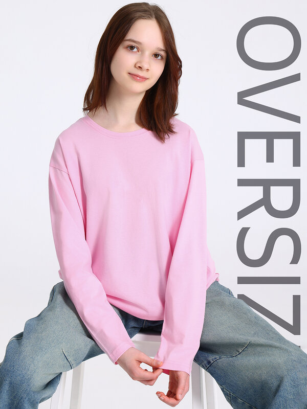 Апрель Лонгслив 587591 1ДДЛД5113001 светло-розовый