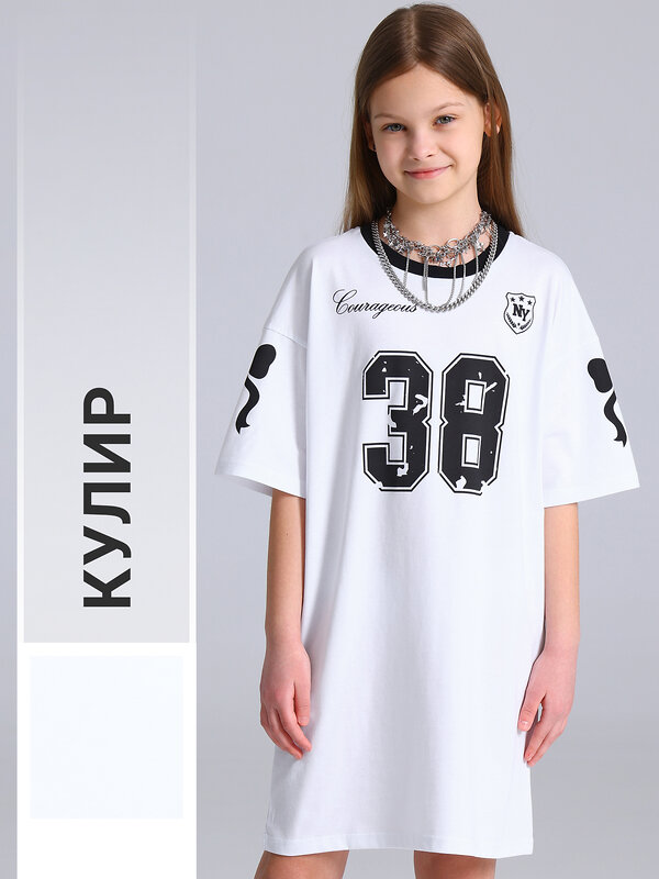 Апрель Платье 587605 1ДПК5035001 белый+черный