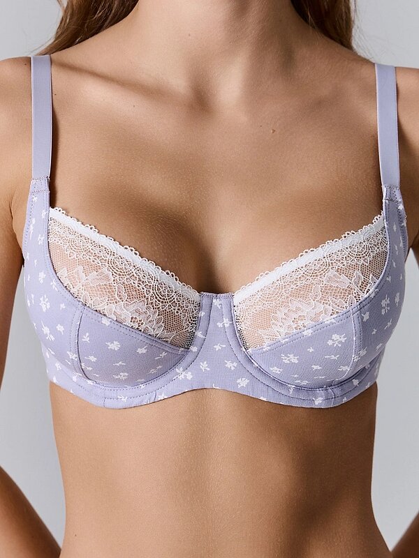 MARK FORMELLE Бюстгальтер 587613 512396 цветочки на сером