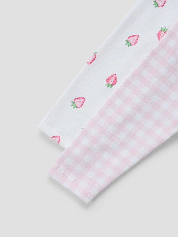 MARK FORMELLE Комбинезон 587625 14005-1-2 розовая клетка на белом +клубничка на белом