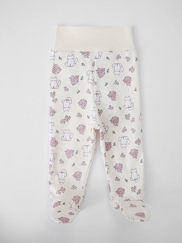 MARK FORMELLE Ползунки 587651 85117-3 котики с цветами на молочном +мята +цветочки на розовом