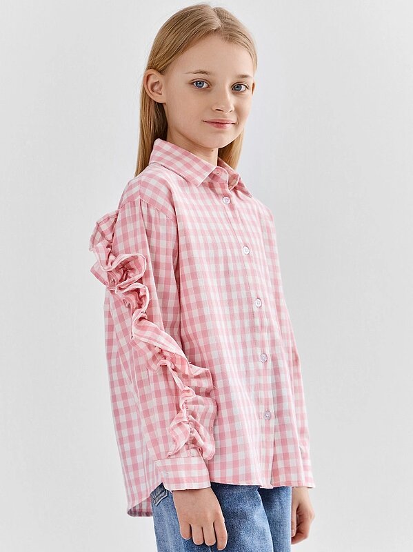 MARK FORMELLE Рубашка 587652 127997 розовая клетка