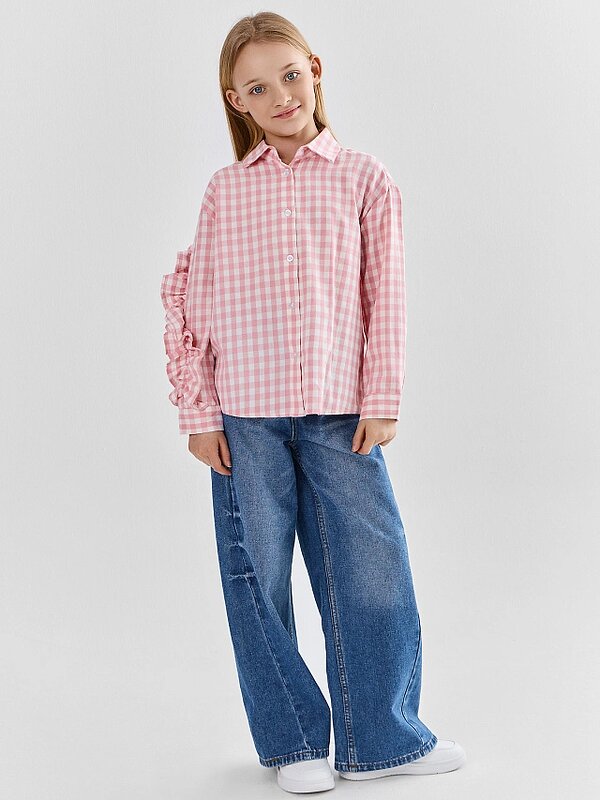 MARK FORMELLE Рубашка 587652 127997 розовая клетка