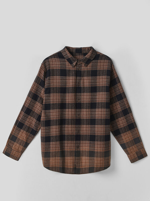 MARK FORMELLE Рубашка 587655 121953-2 коричневая клетка с варкой