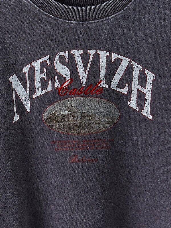 MARK FORMELLE Свитшот 587656 122530 ACID WASH на грозе +печать