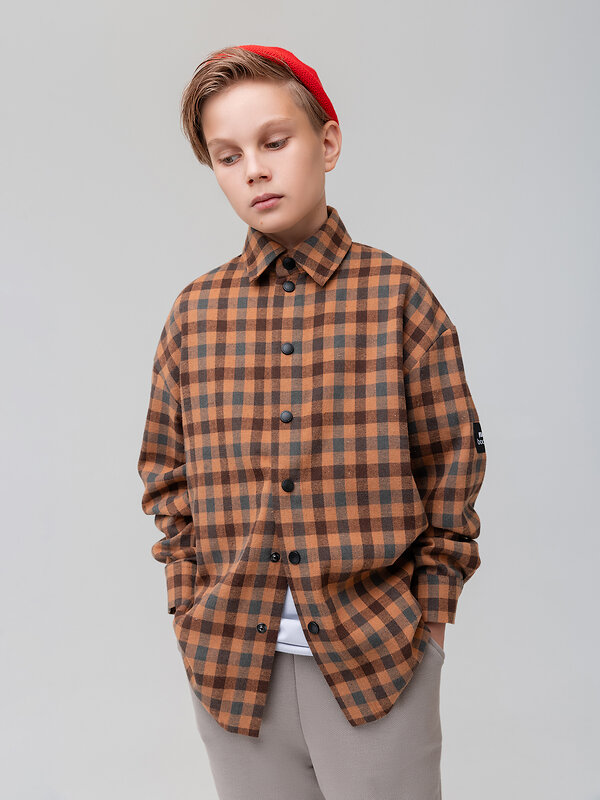 Bodo Рубашка 587819 38-30МU коричневый (карамель)