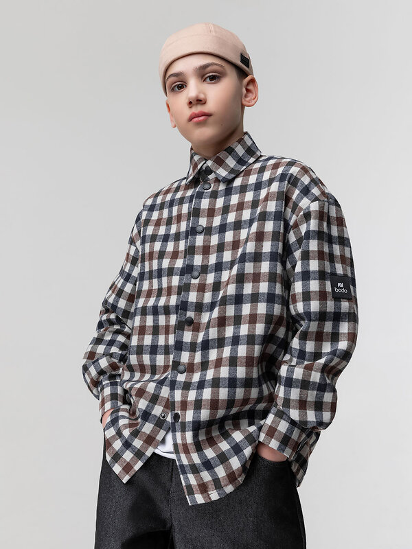 Bodo Рубашка 587820 38-30МU коричневый (молочный)