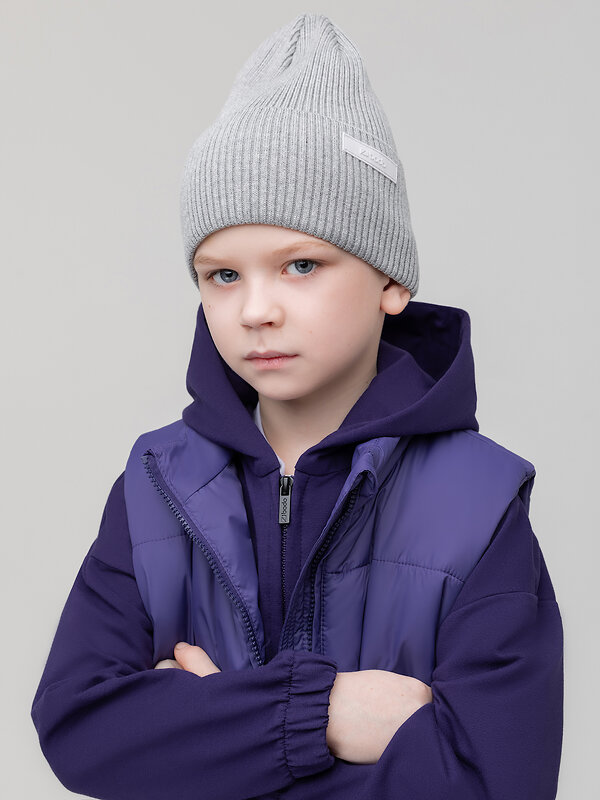 Bodo Шапка 587831 10-426MU светло-серый меланж