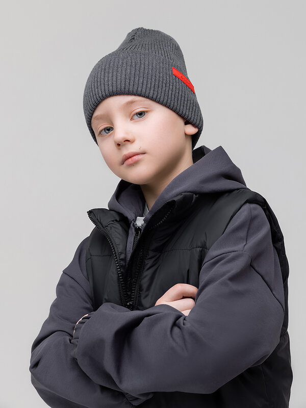 Bodo Шапка 587832 10-426MU темно-серый меланж