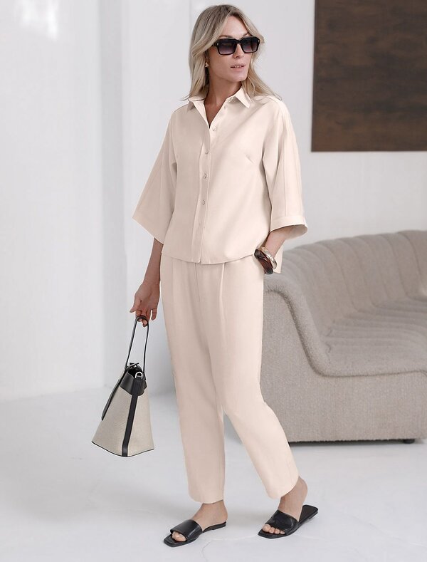 VILATTE Блузка 587880 D29.354 кокосово-молочный