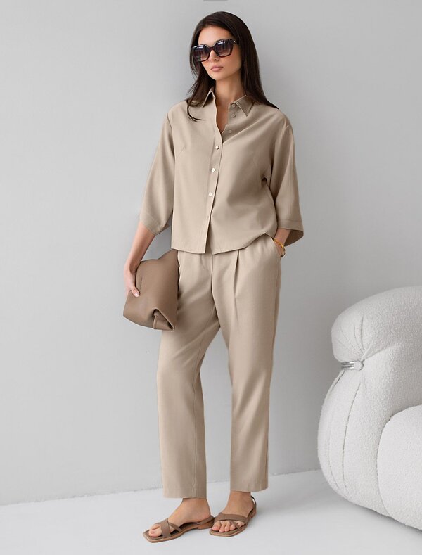 VILATTE Блузка 587881 D29.354 светло-бежевый