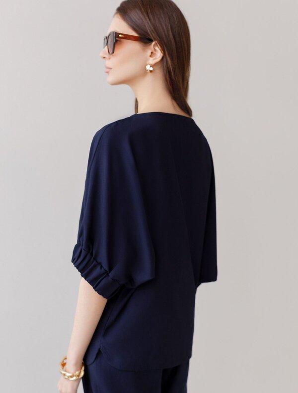 VILATTE Блузка 587886 D29.359 темно-синий