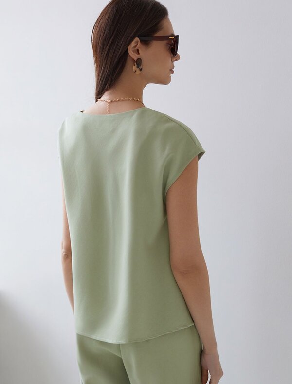 VILATTE Блузка 587887 D29.360 зеленый чай