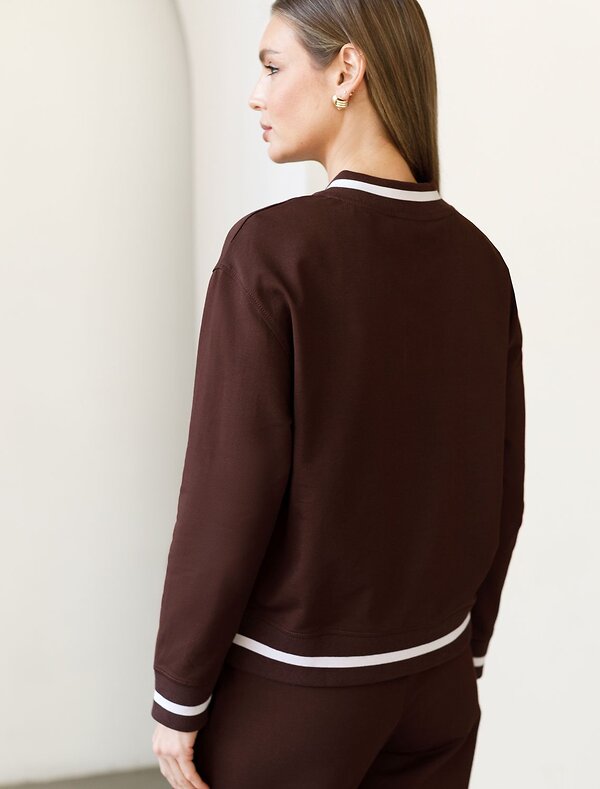 VILATTE Джемпер 587896 D49.083 коричневый