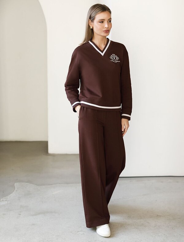 VILATTE Джемпер 587896 D49.083 коричневый