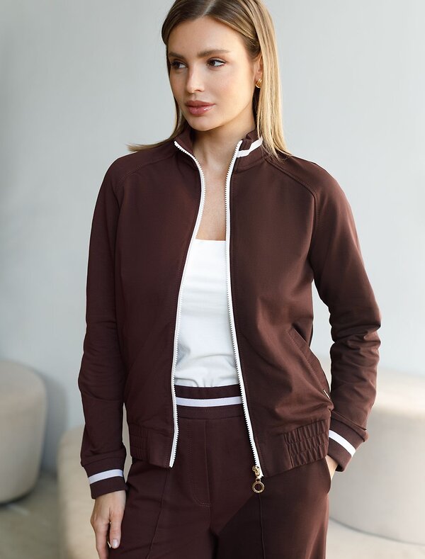 VILATTE Джемпер 587901 D49.171 коричневый