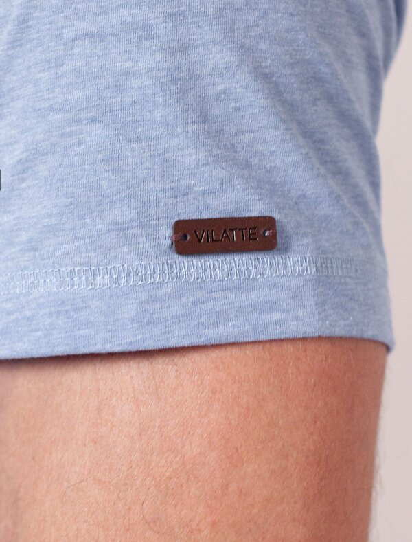 VILATTE Футболка 587904 U49.068 голубой меланж_wander