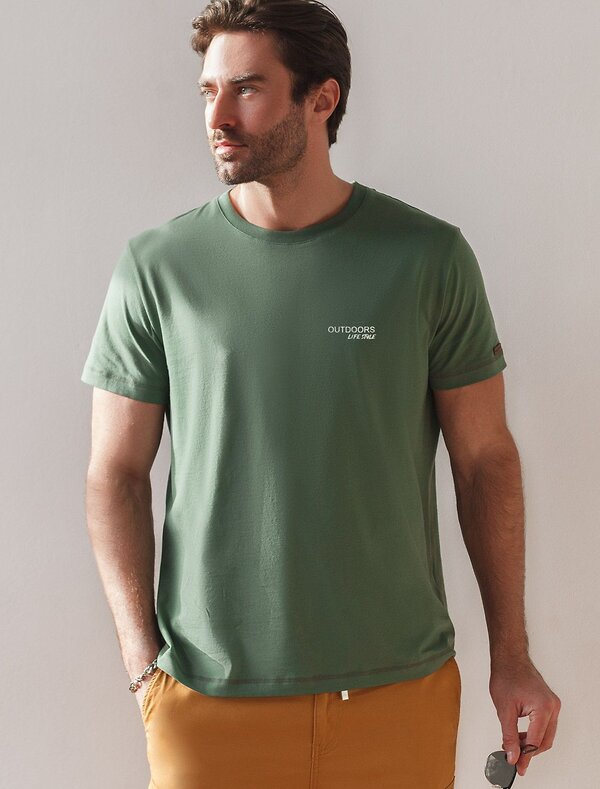 VILATTE Футболка 587906 U49.068 оливковый_outdoors