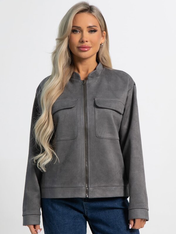 LT Collection Бомбер 587908 Б15302-2М серый