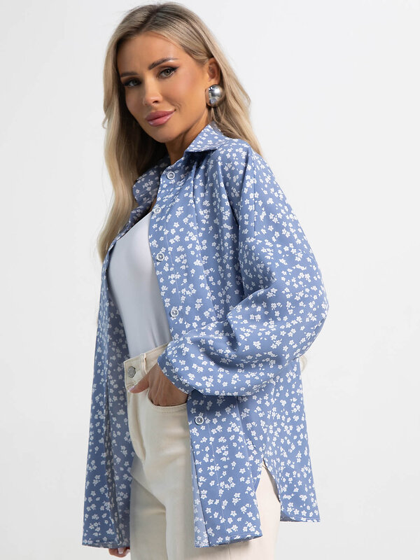 LT Collection Блуза 587912 Б15418-1М голубой