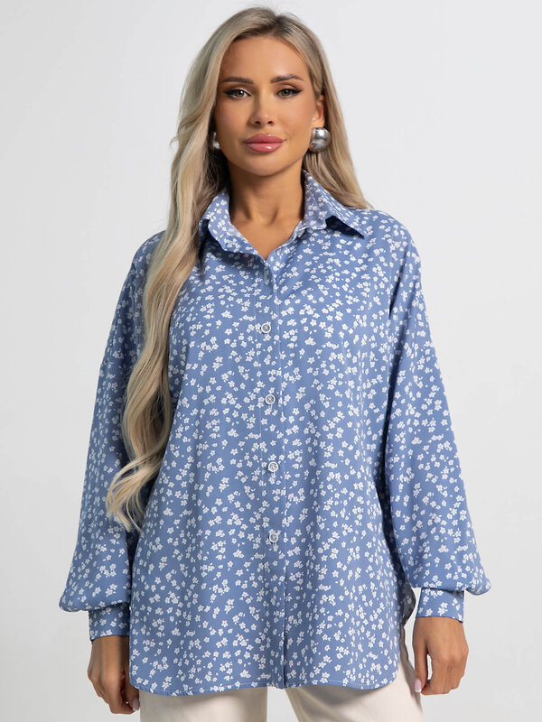 LT Collection Блуза 587912 Б15418-1М голубой