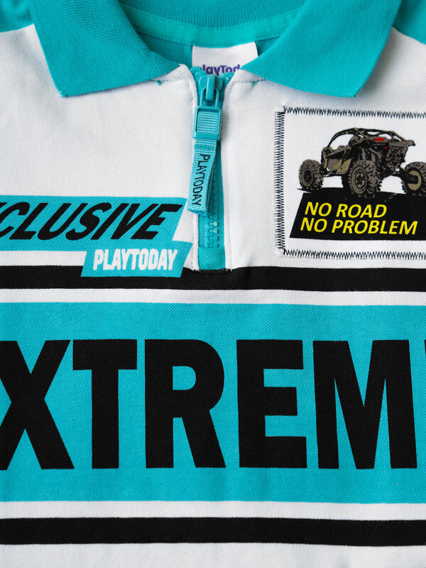 PLAYTODAY Джемпер 587936 12611125 белый,бирюзовый