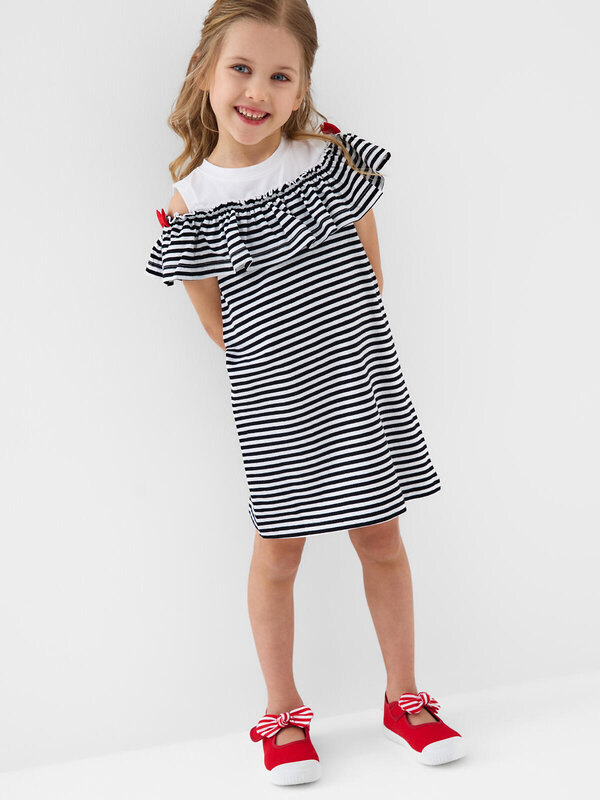 PLAYTODAY Платье 587975 12622405 белый,красный,черный