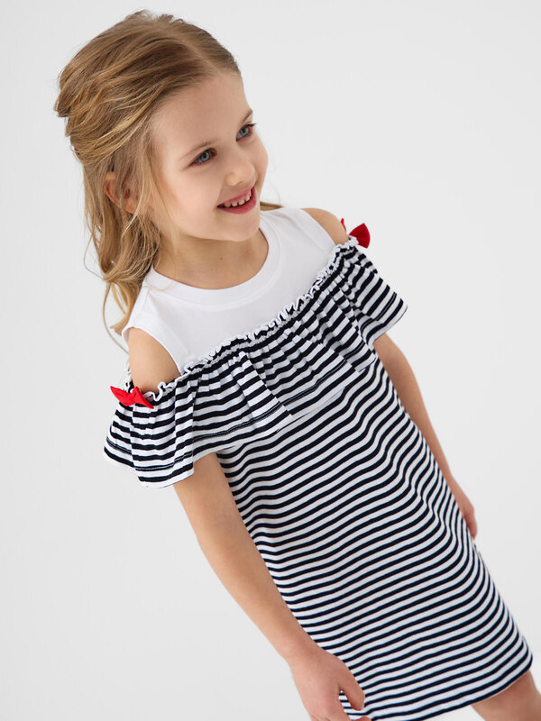 PLAYTODAY Платье 587975 12622405 белый,красный,черный