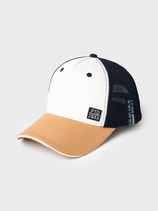PLAYTODAY Кепка 587996 12611443 бежевый,тёмно-синий,белый