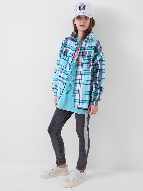 PLAYTODAY Рубашка 588029 12621204 белый,голубой,темно-серый