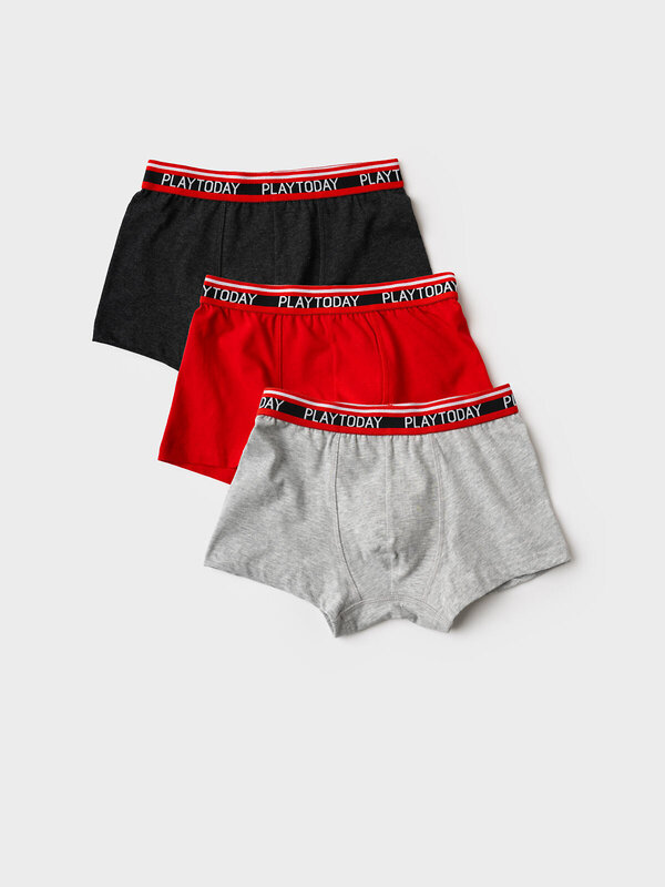 PLAYTODAY Трусы 588030 12611347 красный,черный,серый меланж