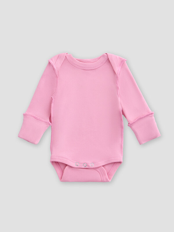 MARK FORMELLE Боди детское 588059 13016-1-2 сердечки на молоке +розовый