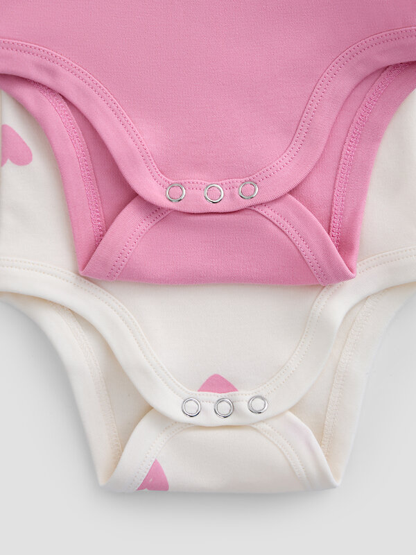 MARK FORMELLE Боди детское 588060 13016-2 сердечки на молоке +розовый