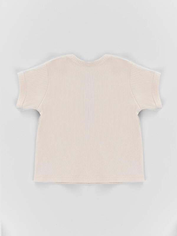 MARK FORMELLE Джемпер 588075 83108-2 молочный +бантики и зайки на розовом