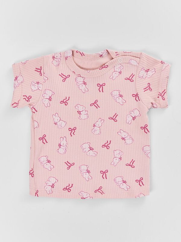 MARK FORMELLE Джемпер 588075 83108-2 молочный +бантики и зайки на розовом