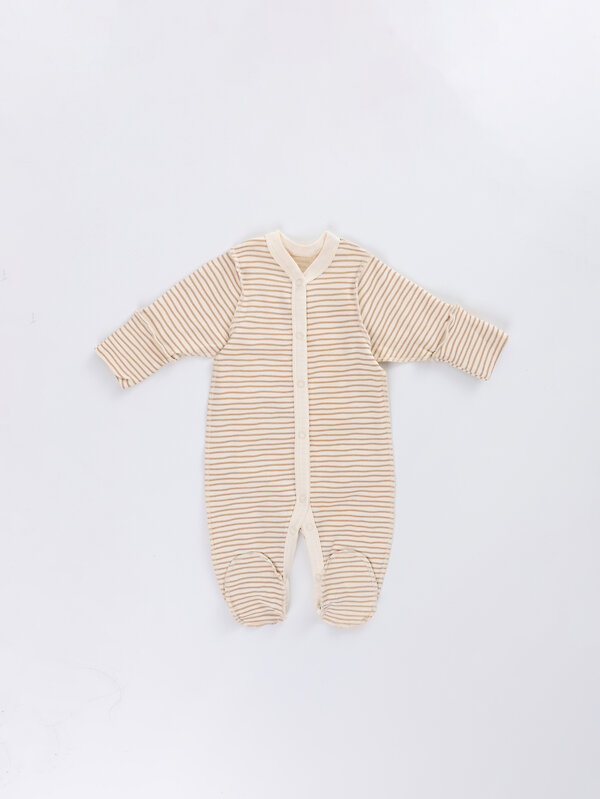 MARK FORMELLE Комбинезон 588083 14005-1-2 котики на слив. масле +полоска на слив. масле