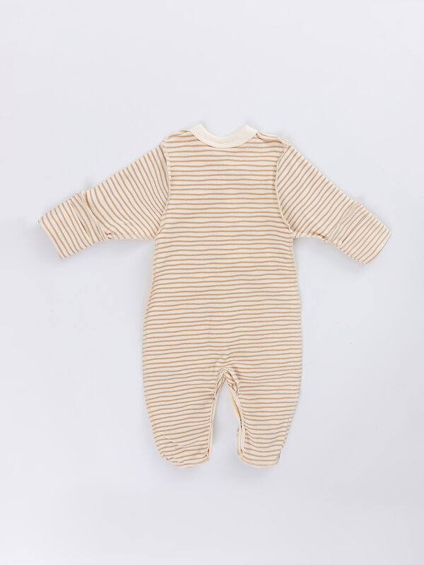 MARK FORMELLE Комбинезон 588083 14005-1-2 котики на слив. масле +полоска на слив. масле