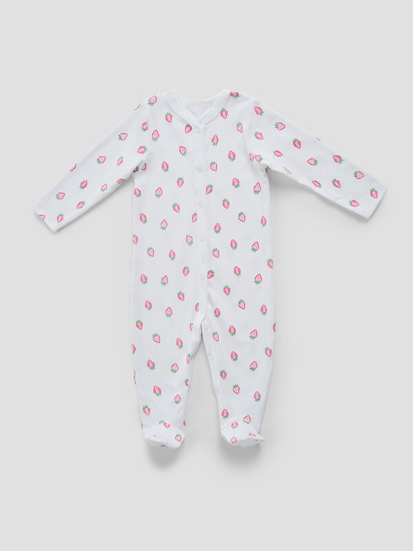 MARK FORMELLE Комбинезон 588084 14005-2 розовая клетка на белом +клубничка на белом