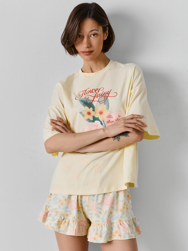 MARK FORMELLE Комплект 588100 592670 разбеленный желтый +цветы на желтом