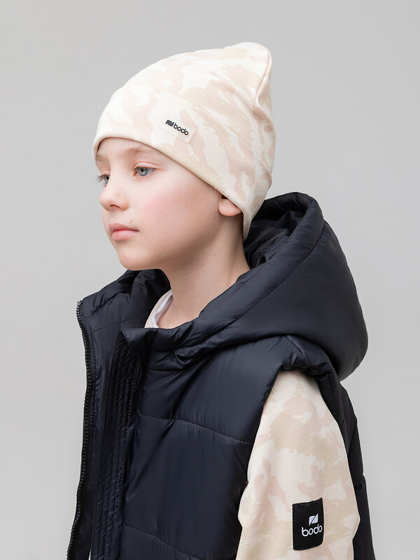 Bodo Шапка 588162 10-414MU бежевый камуфляж