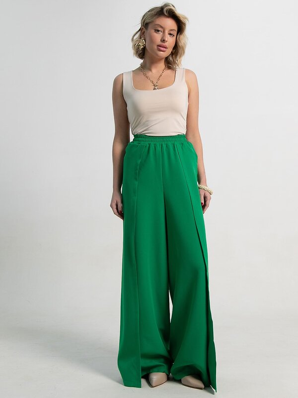 LT Collection Брюки 588268 Б15253-13М зеленый