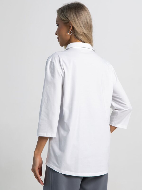 LT Collection Блуза 588271 Б15288-18М белый